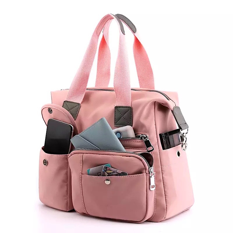 Mommy bag High capacity portable Tote Handbag Travel Mom Baby Diaper Bag Pink Black Grey